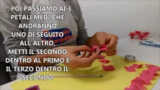 Rosa In pasta di zucchero glitterata