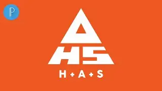 How To Make Monogram Logo in Pixellab || Letter H A S Logo Design