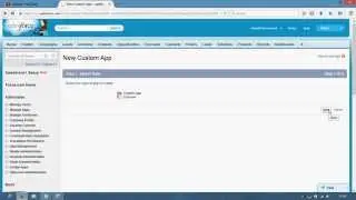 Create Custom Application using Salesforce.com