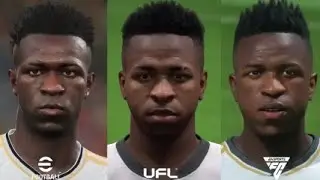 FC 24 vs UFL vs EFOOTBALL 24 FACE COMPARISON