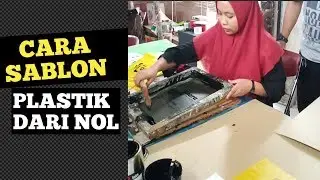 cara sablon plastik pemula