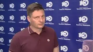 Первое телеинтервью Андрея Гордеева в должности главного тренера ФК "Мордовия"