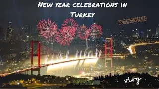 New Year Celebrations In Turkey 🇹🇷 Istanbul | Fireworks | New Year 2023 | #happynewyear #istanbul