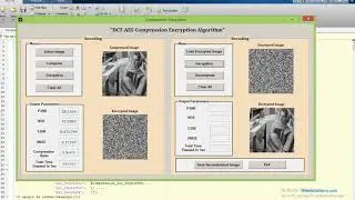 MATLAB code of Image compression and Encryption using DCT and AES respectively.