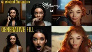 Consistent Characters – Midjourney AI Generative Fill Method