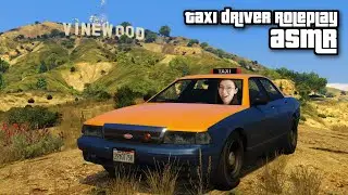GTA ASMR Roleplay 🚕 I'm your taxi driver! 🌁  Soft Spoken ✧ Car Sounds + Rain