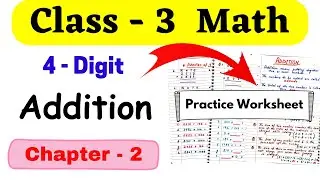 Class 3 Maths Addition | Class 3 Maths Worksheet| Addition Worksheet for Grade 3 | Class 3 Worksheet