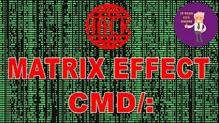 How make Create a Cool Matrix Effect in CMD