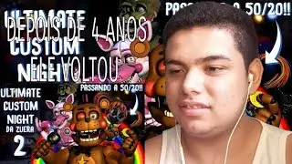 REACT O MÉTODO SECRETO PRA PASSAR A 50/20!! - FNAF Ultimate Custom Night DA ZUERA | Pirate Cove