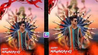Navratri Photo Editing Tutorial PicsArt / PicsArt Durga Puja Photo Editing / Maa Durga Edit 2021