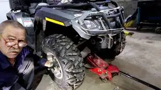 Brp outlander 800 , убираем передний привод (((