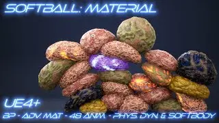 Advanced material of Soft Ball character for UE4, UE5, UE5.3