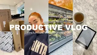 VLOG | new furniture, grocery run and current workout