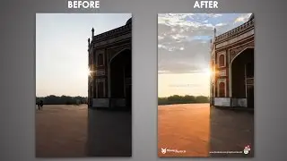 Background Change in Photoshop - Tutorial on scene manipulation