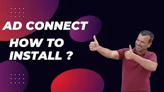 AD connect how to install