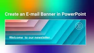 Create and export E-mail Banner using PowerPoint