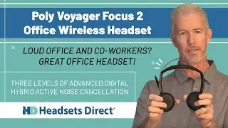 Poly Voyager Focus 2 Office Wireless Headset | Loud Office and Co-Workers? Great office headset!