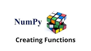Numpy Creating Functions  - Tamil | Numpy Python Library Full Course