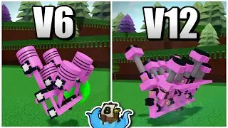 【Roblox】I made a V6 and a V12 engine inside of Build A Boat For Treasure Roblox!! 【Showcase】