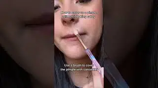 How to cover up a pimple! 