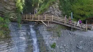 Лазаревское Аше водопад Псыдах  4К(полный экран)