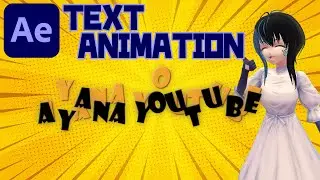 【After Effects】[TEXT ANIMATION] BOUNCE AND POP TEXT ANIMATION