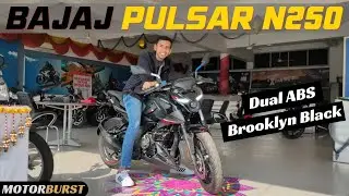 All New🔥2022 Bajaj Pulsar N250 | Dual ABS | Brooklyn Black | Honest Review | MOTORBURST