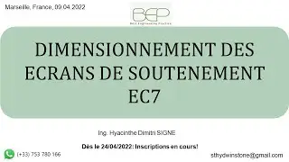 Géotechnique - Dimensionnement des écrans de soutènement - Eurocode 7 - NF P 94-282