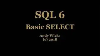SQL -  Basic SELECT