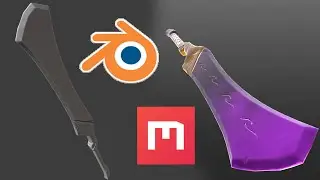 Blender - Quixel Mixer : Stylized Sword!