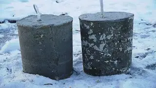 Эксперимент АРМИРОВАННЫЙ БЕТОН против МОЩНОЙ петарды