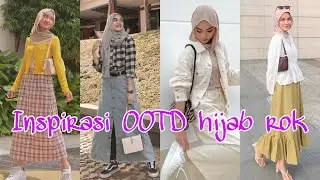 Inspirasi OOTD hijab remaja kekinian menggunakan rok|| Bisa kelihatan tinggi