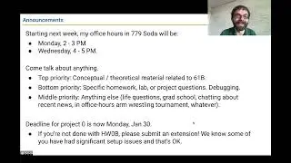 Spring 2023 Lecture 4 - CS61B - Announcements