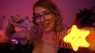 ASMR in the dark for an easy sleep 🌙✨ (trance visuals for tired eyes & rain sounds)