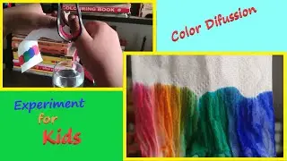 Can a color run???  | Color diffusion experiment for kids | Play with colors