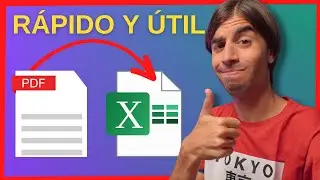 Cómo convertir PDF a EXCEL rápido y fácil | TRANSFORMAR .PDF a .XLS o .XLSX