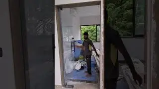 Frameless Glass Door With Key Lock on Floor Spring