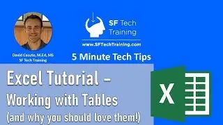 Intro to Excel   Working with Tables and why you should love them!