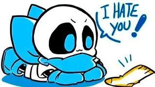 Sans eats a sock...