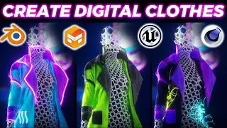 From START to FINISH | Create Digital Clothes - Pt.6.2 | Cinema 4D to Unreal Engine 5