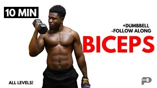 10-Minute Bicep Dumbbell Workout - Follow Along For All Levels