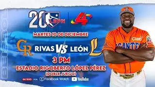 Gigantes de Rivas 🆚 Leones de León  - Liga de Béisbol Profesional Nacional 2024 – 2025