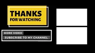 YouTube Outro Video Template | Animated Motion Background | Video Loop | Free Download HD