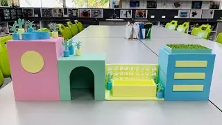 3D Printed Birdhouse Village