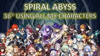 How i cleared Spiral Abyss 36* WITHOUT using the SAME character more than once - Genshin Impact 2.3