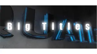 Big After Effects And Element 3D Titles