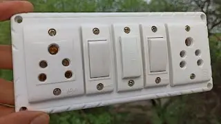 2 switch 2 socket 1 fuse connection in Hindi | Extension Board Wiring Kaise Karen 