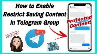 Cara Enable Restrict Saving Content di Group Telegram (eng sub)