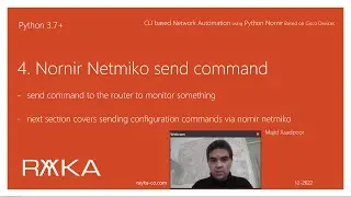 4. Nornir Netmiko send command Configuration Example