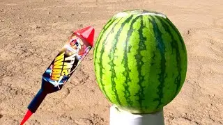 EXPERIMENT: BIG ROCKET VS WATERMELON